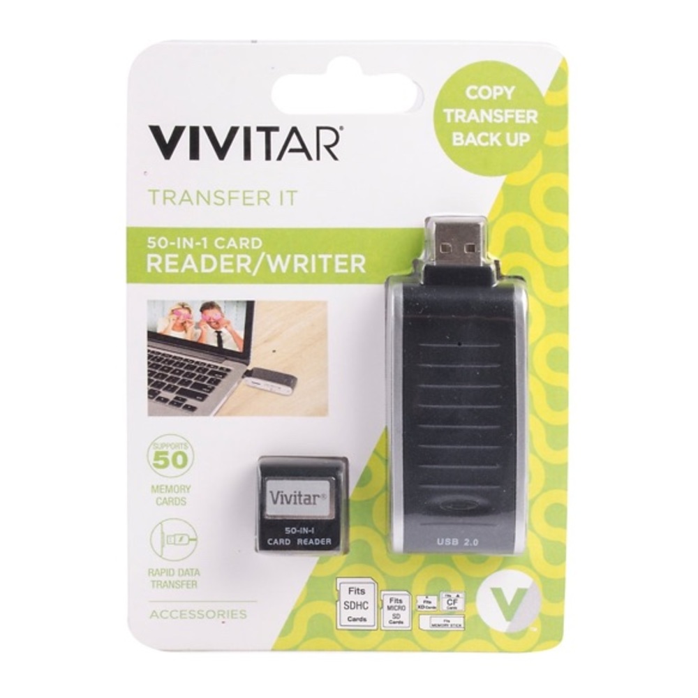 NWT Vivitar 50-in-1 Card Reader/Writer